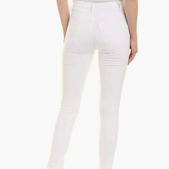 Hudson Jeans Bullocks High Rise Lace Up Super Skinny White ( 26  ) - Picture 2 of 5